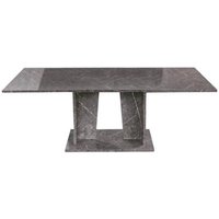 Product photograph of Vittoria Grey Italian 6-8 Seater Extending Pedestal Dining Table from Choice Furniture Superstore