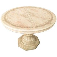 Product photograph of Betty Onyx Italian Extending 4 Seater Round Pedestal Dining Table from Choice Furniture Superstore