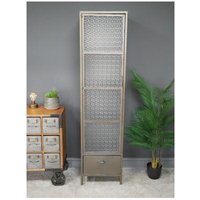 Product photograph of Dutch 1 Door 1 Drawer Metal Tall Storage Cabinet from Choice Furniture Superstore