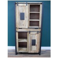 Product photograph of Dutch Industrial Mango Wood Large Cabinet from Choice Furniture Superstore