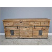 Product photograph of Dutch Industrial Mango Wood Large Sideboard from Choice Furniture Superstore