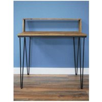 Product photograph of Dutch Industrial Mango Wood And Iron Desk from Choice Furniture Superstore
