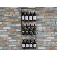 Product photograph of Dutch Black Metal Wine 12 Bottle Holder Pack Of 2 from Choice Furniture Superstore