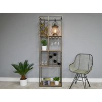 Product photograph of Dutch Industrial Metal Shelving Floor Unit Wine Rack from Choice Furniture Superstore