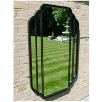 Product photograph of Garden Metal Black Mirror - 7402 from Choice Furniture Superstore
