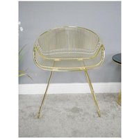 Product photograph of Gold Chair - 6389 from Choice Furniture Superstore