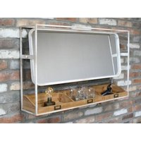 Product photograph of Dutch Mirror With Shelf - 9357 from Choice Furniture Superstore