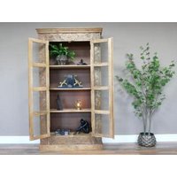 Product photograph of Dutch Mango Wood 2 Door Carved Cabinet - 9741 from Choice Furniture Superstore