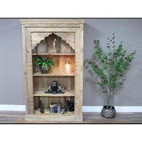 Product photograph of Dutch Mango Wood Carved Bookcase from Choice Furniture Superstore