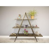 Product photograph of Dutch Metal 3 Shelves Display Cabinet from Choice Furniture Superstore
