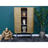 Product photograph of Dutch Metal Display Cabinet - 8068 from Choice Furniture Superstore