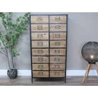 Product photograph of Dutch Wooden Multi Drawer Tall Cabinet - 8773 from Choice Furniture Superstore