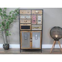 Product photograph of Dutch Wooden Multi Drawer With 2 Door Cabinet - 8774 from Choice Furniture Superstore