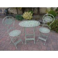Product photograph of Green Oval Table And Chair Set from Choice Furniture Superstore