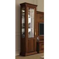 Product photograph of Camel Treviso Cherry Wood Italian 1 Door Display Cabinet - Lhf from Choice Furniture Superstore