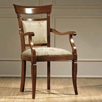 Product photograph of Camel Treviso Cherry Wood Italian Armchair from Choice Furniture Superstore