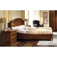 Product photograph of Camel Nostalgia Walnut Italian Gendarme 6ft Queen Size Bed from Choice Furniture Superstore