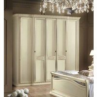 Product photograph of Camel Siena Ivory Italian 5 Door Wardrobe from Choice Furniture Superstore