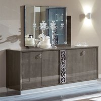 Product photograph of Modum Platinum Italian Silver Glamour Large Buffet Sideboard from Choice Furniture Superstore