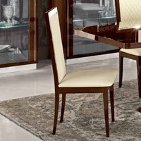 Product photograph of Modum Roma Walnut Italian Leather Upholstered Dining Chair from Choice Furniture Superstore
