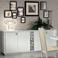 Product photograph of Modum Roma White Italian Glamour Large Buffet Sideboard from Choice Furniture Superstore