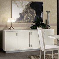 Product photograph of Modum Roma White Italian Slim Large Buffet Sideboard from Choice Furniture Superstore