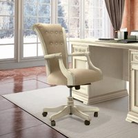 Product photograph of Camel Torriani Ivory Italian Home Office Swivel Armchair from Choice Furniture Superstore