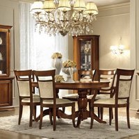 Product photograph of Camel Treviso Cherry Wood Italian Extending Dining Set With Chairs from Choice Furniture Superstore