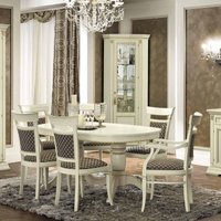 Product photograph of Camel Treviso White Ash Italian Oval Extending Dining Set With 4 Chairs And 2 Armchair from Choice Furniture Superstore