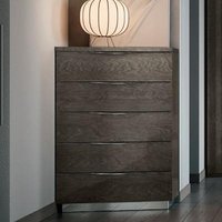 Product photograph of Modum Denali Silver Birch Italian 5 Drawer Midi Chest from Choice Furniture Superstore