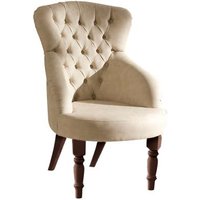 Product photograph of Camel Giotto Walnut Italian Fabric Armchair from Choice Furniture Superstore