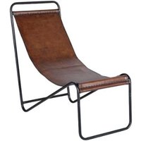 Product photograph of Beltrami Brown Leather Lounge Chair from Choice Furniture Superstore