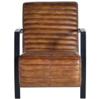 Product photograph of Anacoco Brown Leather Upholstered Armchair from Choice Furniture Superstore