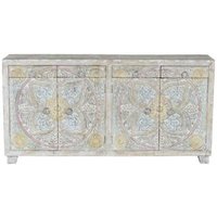 Product photograph of Ravanik Hand Carved Mango Wood Large Sideboard - 6395 from Choice Furniture Superstore