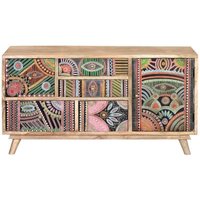 Product photograph of Nishova Hand-painted Mango Wood Large Sideboard from Choice Furniture Superstore