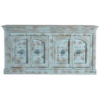 Product photograph of Ndrenic Mango Wood Carved 4 Door Large Sideboard from Choice Furniture Superstore