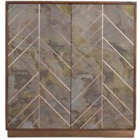 Product photograph of Karane Mango Wood 2 Door 3 Drawer Medium Sideboard from Choice Furniture Superstore