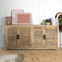 Product photograph of Jaylene Mango Wood Extra Large 4 Door Sideboard - 200cm from Choice Furniture Superstore