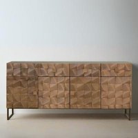 Product photograph of Pinole Mango Wood Extra Large 4 Door Sideboard - 170cm from Choice Furniture Superstore
