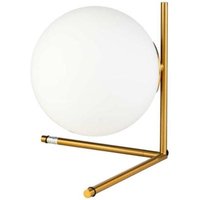 Product photograph of Crisal Decoracion Gold Metal 1 Bubl Handmade Blown Glass Ball Table Lamp from Choice Furniture Superstore