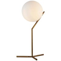 Product photograph of Crisal Decoracion Gold Metal Handmade Blown Glass Ball Table Lamp from Choice Furniture Superstore
