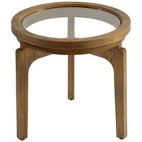 Product photograph of Crisal Decoracion Natural Oak Round Coffee Table - 50cm from Choice Furniture Superstore