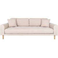 Product photograph of Datto Sand Fabric 3 Seater Sofa from Choice Furniture Superstore
