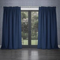 Product photograph of Voyage Maison Cube Bluebell Velvet Pencil Pleat Curtains from Choice Furniture Superstore