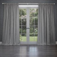 Product photograph of Voyage Maison Fernbank Dove Embroidered Pencil Pleat Curtains from Choice Furniture Superstore