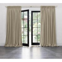 Product photograph of Voyage Maison Hawley Birch Linen Blend Pencil Pleat Curtains from Choice Furniture Superstore