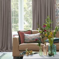 Product photograph of Voyage Maison Hawley Dove Linen Blend Pencil Pleat Curtains from Choice Furniture Superstore