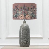 Product photograph of Voyage Maison Ahura Eva Jadis Grey And Mauve Complete Table Lamp from Choice Furniture Superstore