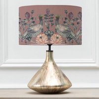 Product photograph of Voyage Maison Ahura Eva Luna Glass And Mauve Complete Table Lamp from Choice Furniture Superstore