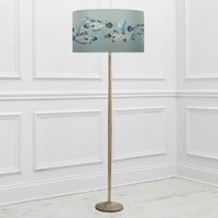 Product photograph of Voyage Maison Barbeau Eva Solensis Grey And Seafoam Complete Floor Lamp from Choice Furniture Superstore